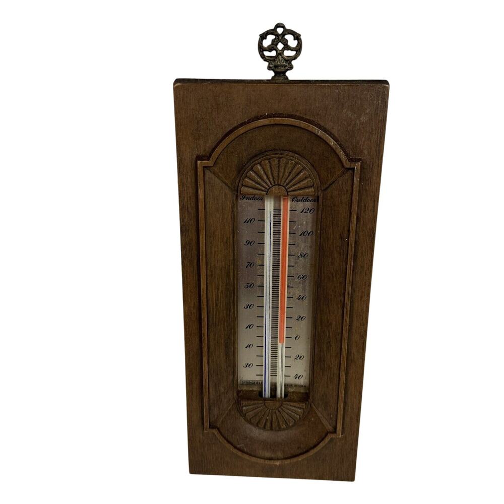 VTG 1970s Springfield Aspin 312 Indoor/Outdoor Weather Station -READ DESCRIPTION